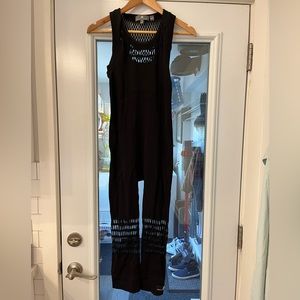 Stella McCartney for adidas black catsuit with mesh detailing